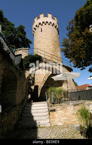 Torre della Polvere, Jena, Turingia, Germania, Europa Foto Stock