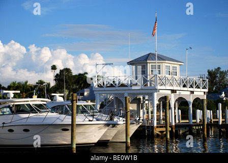 Yacht Marina Isola Useppa, FL, Stati Uniti d'America 2009 Foto Stock