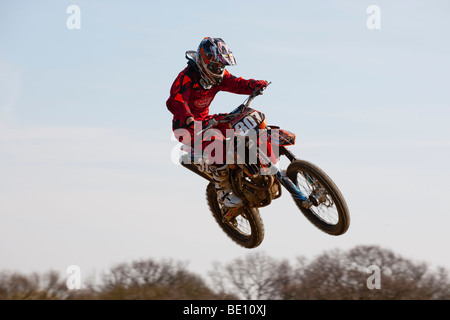 Il Motocross a Elsworth Foto Stock