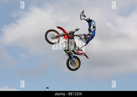 Ciclo motore display stunt Romsey Visualizza Hampshire REGNO UNITO 2009 Foto Stock