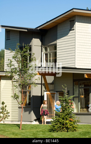 Il 2010 atleta olimpico del villaggio. Whistler BC, Canada Foto Stock