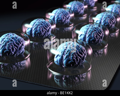 Risorse cerebrali, intelligenza artificiale, Foto Stock