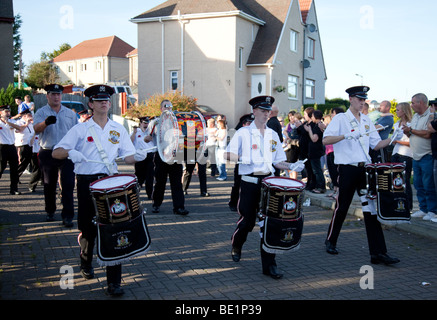 Lealisti Marching Band in Kilwinning, Ayrshire, in Scozia Foto Stock