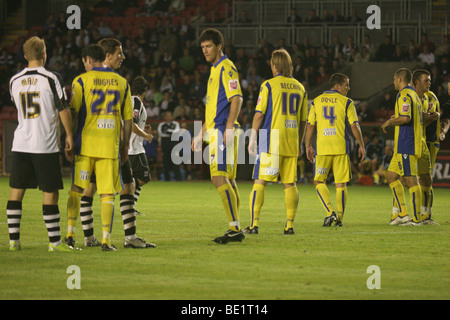 Darlington 0 v Leeds United 1, Carling Cup Primo Round, 10-08-09. Foto Stock