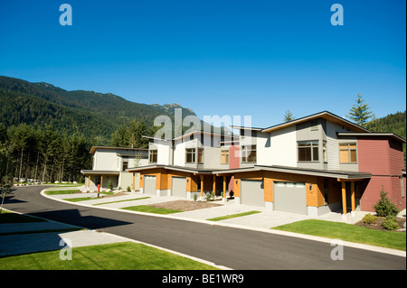 Il 2010 atleta olimpico del villaggio. Whistler BC, Canada Foto Stock