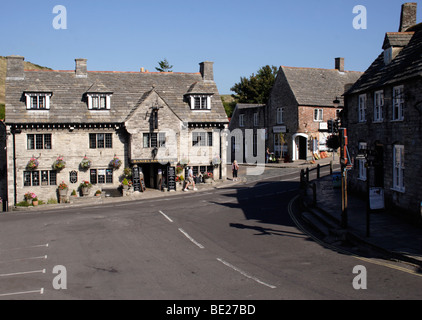 Corfe Castle Village Dorset Foto Stock