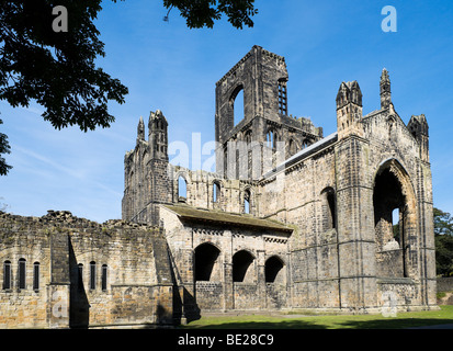 Abbazia di Kirkstall, Leeds, West Yorkshire, Inghilterra Foto Stock