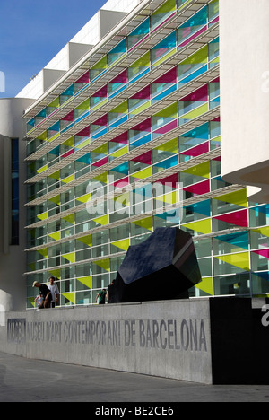 MACBA dall'architetto Richard Meier . Barcellona. La Catalogna. Spagna. Foto Stock