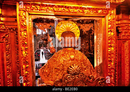 Spagna, San Giacomo Titolo: Back dell Apostolo San Giacomo nel Kathedral di Santiago de Compostela Foto Stock