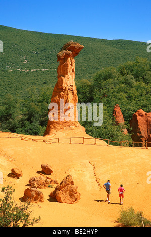 COLORADO DI RUSTREL, LUBERON, Provenza, FRANCIA Foto Stock