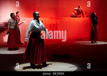 Scena di Woyzeck presso il teatro comunale di Berna, premiere 12.09.2009, Svizzera Foto Stock