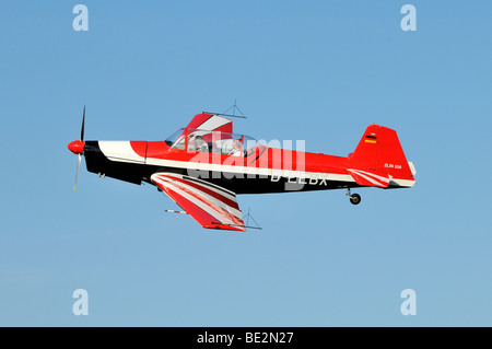 Ceca e sport aerei acrobatici Zlin Z-526, in Europa la più grande riunione dei piani vintage a Hahnweide, Kirchheim-Teck, Baden- Foto Stock