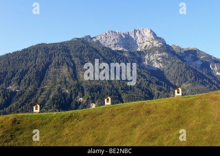 Le stazioni della croce, St. Jakob, Lesachtal, Carinzia, Austria, Europa Foto Stock