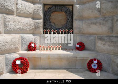 Tyne Cot cimitero del Commonwealth, Passchendaele, vicino a Ypres, Belgio. Foto Stock