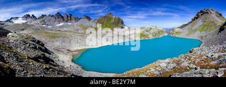 Lago di Wildsee sul Pizol Mountain in Heidiland vicino a Bad Ragaz, alpi svizzere, Svizzera, Europa Foto Stock