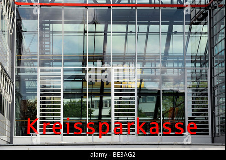 Distretto Kreissparkasse savings bank, Biberach an der Riss, Baden-Wuerttemberg, Germania, Europa Foto Stock