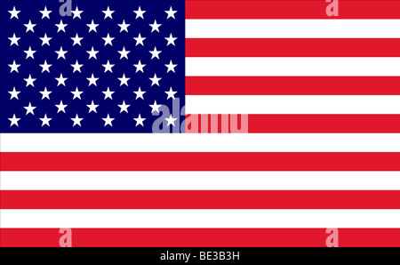 Bandiera americana illustrazione Foto Stock