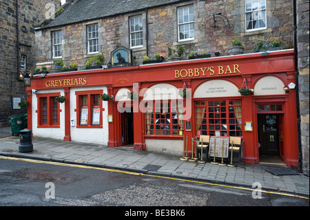 Greyfriars Bobby's Bar, Edimburgo, Scozia, Regno Unito, Europa Foto Stock