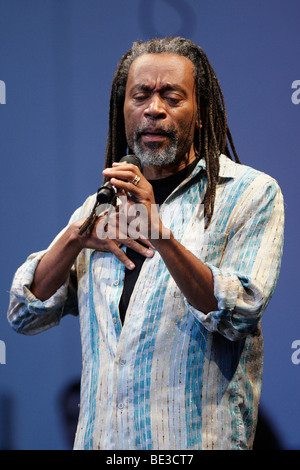 Bobby McFerrin con il suo progetto Bobble, Europa premiere al festival Stimmen in Augusta Raurica, Svizzera Foto Stock