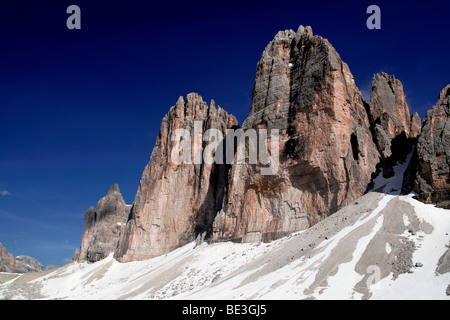 Tre Cimi di Lavaredo, Dolomiti, Alto Adige, Italia, Europa Foto Stock