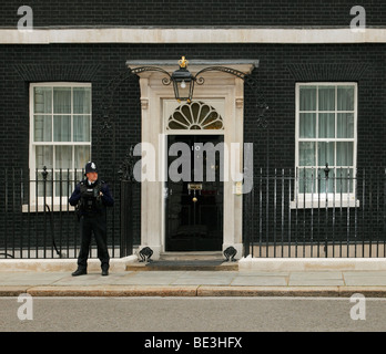 10 Downing street, Whitehall, Westminster, Londra, Inghilterra, Regno Unito. Foto Stock