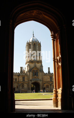 "Tom Tower", Christ Church College di Oxford University, Inghilterra, Regno Unito Foto Stock