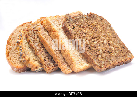 Vari tipi di pane Foto Stock