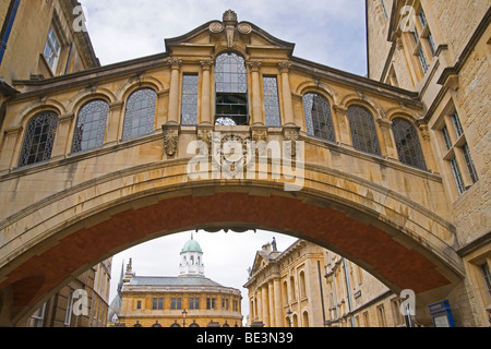 Ponte dei Sospiri, New College Lane, Oxford University, Cotswolds, Inghilterra, Luglio 2009 Foto Stock