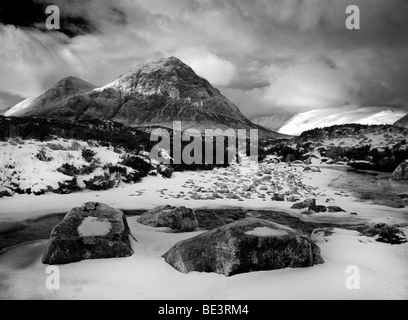 Buachille Etive Mor, Rannoch Moor, vicino a Glen Coe, Scozia Foto Stock