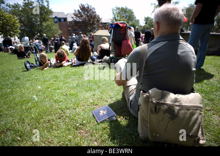 Scene da Henry Allinghams funerale, Brighton, Sussex Foto Stock