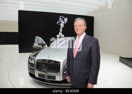 63Th International Motor Show ( IAA ): Tom Purves, CEO di Rolls-Royce, presentando il nuovo modello di auto - Ghost - Foto Stock