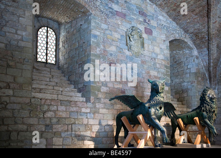 L'Italia,Umbria,Perugia,l'interno del Palazzo dei Priori Foto Stock