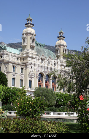 Facciata del famoso casinò dalla terrazza monte carlo monaco sud della Francia Foto Stock