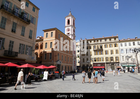 Piazza della place du Palais Nizza nel sud della Francia Foto Stock