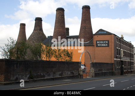 Roslyn Opere, fabbrica di ceramiche, Longton, Stoke-on-Trent Foto Stock