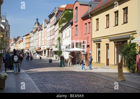 Collegienstrasse, Lutherstadt Wittenberg, Sassonia-Anhalt, Germania Foto Stock