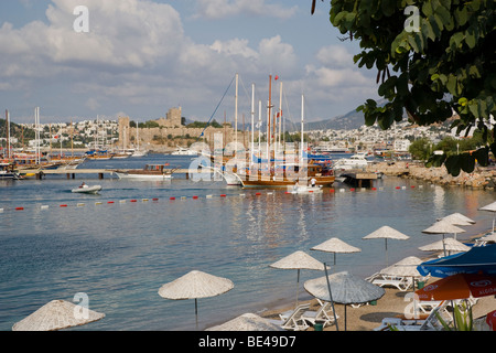 Waterfront Bodrum Turchia Foto Stock