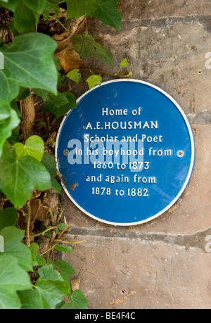 Una vista di Housman Casa di Bromsgrove School in Worcestershire. L'ex casa del poeta AE Housman autore di A Shropshire Lad Foto Stock