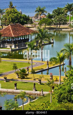 Taman Ujung acqua Palace, Bali, Indonesia, sud-est asiatico Foto Stock