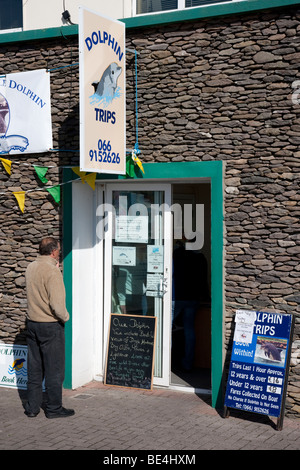 Osservazione dei Delfini Ufficio Porto di Dingle Contea di Kerry Foto Stock