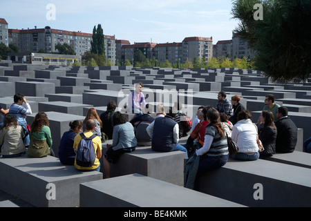 Memoriale al assassinato ebrei d'Europa, Memoriale dell Olocausto a Berlino, Germania, Europa Foto Stock