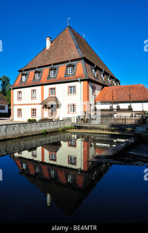 Bienwaldmuehle mill, Bienwald, Palatinato, Renania-Palatinato, Germania, Europa Foto Stock