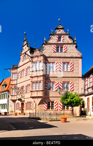 Pensione storica Zum Engel, Bad Bergzabern, Naturpark Pfaelzerwald riserva naturale, Palatinato, Renania-Palatinato, Germa Foto Stock