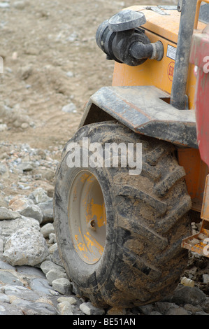 Costruzione delle difese del mare a Hythe Beach, Kent Foto Stock