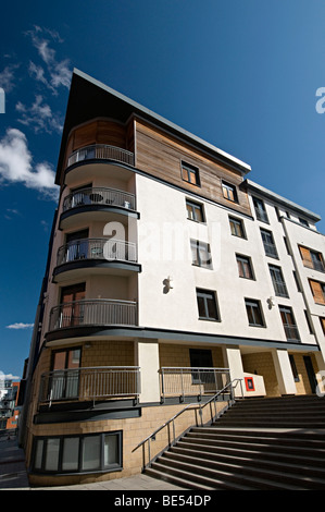 The Postbox Apartments Birmingham città intera accanto alla cassetta postale Foto Stock