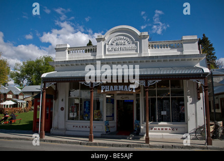 Arrowtown farmacia Buckingham Street, Arrowtown, Nuova Zelanda Foto Stock