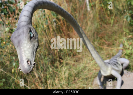 Parco Preistorico, Tanystropheus, dimensione reale replica, 2009 Foto Stock