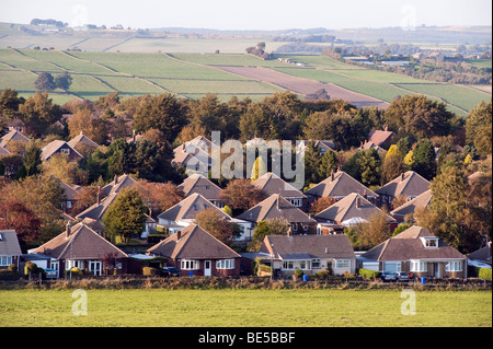 Bungalow situato sul bordo della 'Verde' a 'Lodge Moor' in Sheffield Foto Stock