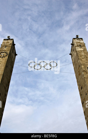 Ingresso allo Stadio Olimpico, costruito dal 1934 al 1936, Berlino, Germania, Europa Foto Stock