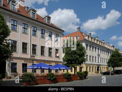 Koenigstrasse Street, Dresda, Sassonia, Germania, Europa Foto Stock